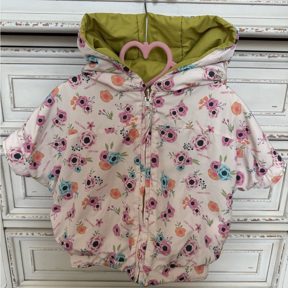 Little Lovelies short sleeve reversible windbreaker size 4T